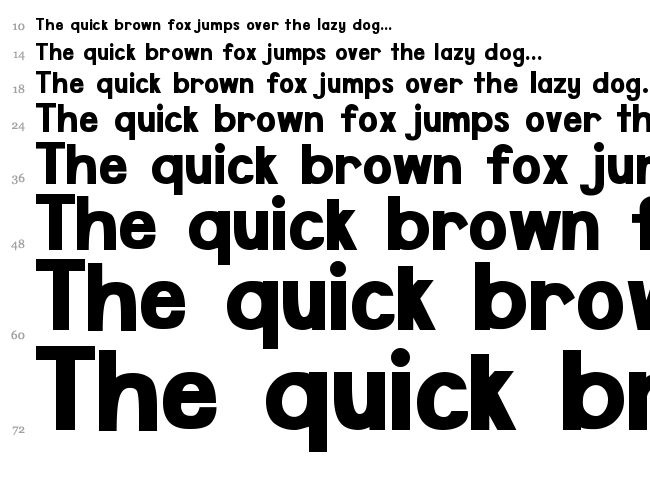 DJB Speak the Truth font waterfall